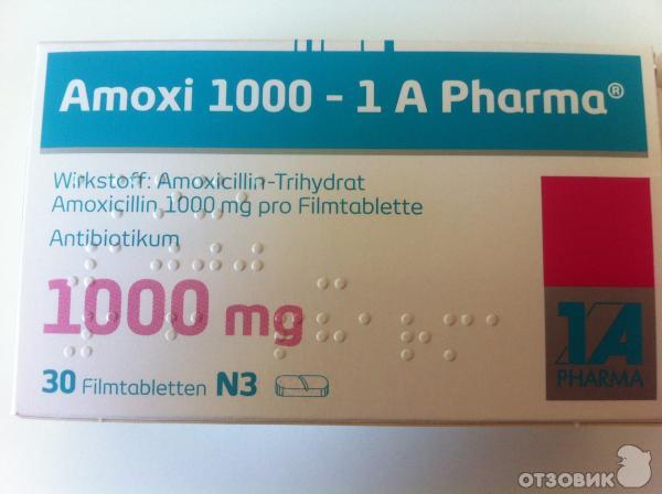 Amoxi 1000 1a pharma 