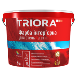 Отзыв о Краска интерьерная для потолков и стен Triora