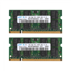 Отзыв о Оперативная память Samsung 2x2GB PC2-6400 DDR2-800Mhz 200Pin SO-DIMM Non-ECC