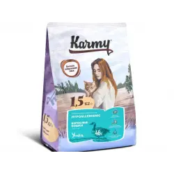 Отзыв о Сухой корм для кошек Karmy "Гипоаллергенный" для кошек, склонных к пищевой аллергии