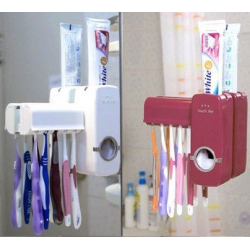 Держатель для зубной пасты, щеток и двух стаканов хром A102 Accoona