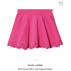 Отзыв о Юбка Ralph Lauren Pink Ponte Skirt with Eyelet Detail