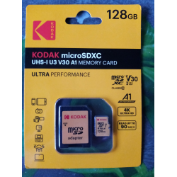 Отзыв о Карта памяти - KODAK Micro SDXC UHS-IU3 U3 V30 A1 MEMORY CARD - 128GB