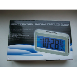 Отзыв о Электронные часы Voice control back-light LCD clock