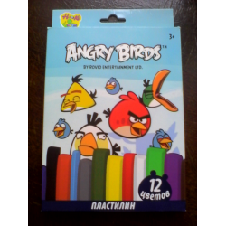 Angry Birds из пластилина: синяя птичка