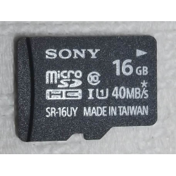 Отзыв о Карта памяти Sony SR-16UYA Micro SDHC