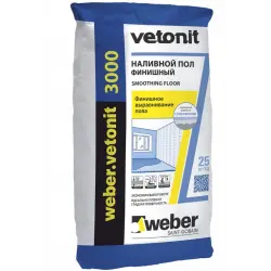 Отзыв о Наливной пол финишный Weber Vetonit 3000
