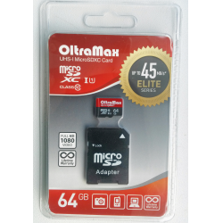 Отзыв о Карта памяти OltraMax MicroSD UHS-I 64Gb