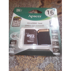 Отзыв о Карта памяти Apacer microSDHC UHS-I 16GB Class10