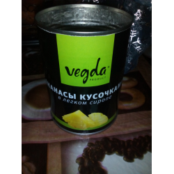 Отзыв о Ананасы кусочками в легком сиропе Vegda Product