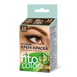 FITO КОСМЕТИК Fito косметик Крем-краска для бровей и ресниц Henna Color, 1223 черный