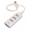 Фото USB Хаб New White Mini USB2.0 High Speed 4 Port Hub Adapter