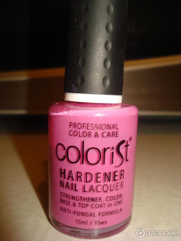 Лак для ногтей Colorist Hardener Nail Lacquer укрепляющий фото.