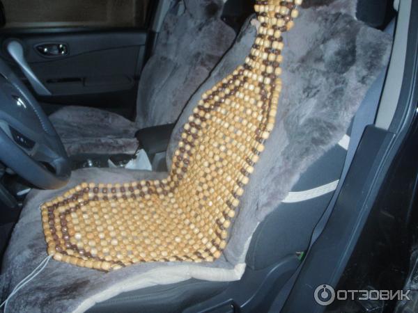 Отзыв о Накидка из деревянных шариков на сиденье автомобиля Forcar