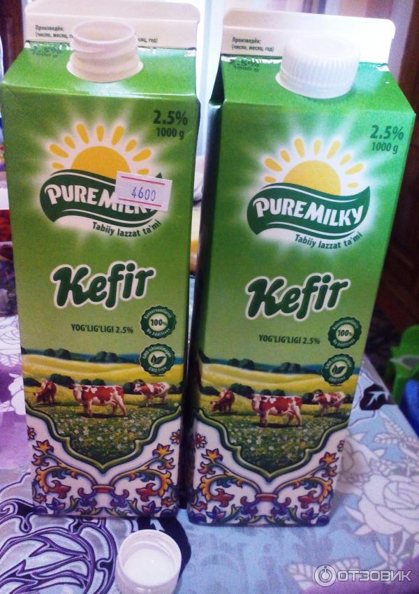 Отзыв: Кефир Pure Milky 2,5% - Идеальный кефир для диеты.