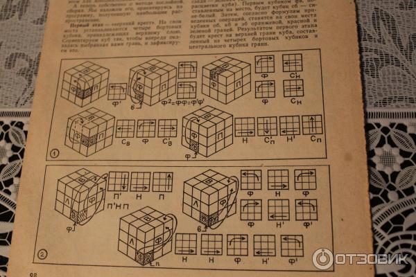 Как собрать кубик рубика 3х3 схема