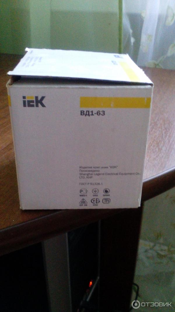 Выключатель дифференциальный (УЗО) ВД1-63 IEK 4-х полюсный фото