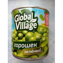 Отзыв о Зеленый горошек Global Village | Без вредностей в составе.