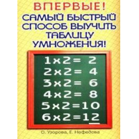 Отзыв о Книга "Самый быстрый способ выучить таблицу умножения" - Нефедова Е.А.