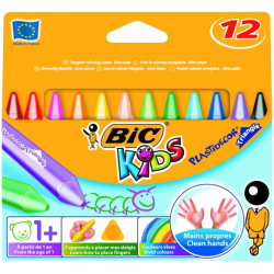 Отзыв о Трехгранные цветные мелки Bic Plastidecor