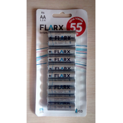 Отзыв о Батарейки солевые FLARX AA 1.5 V