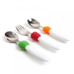 Attribute shop украшения. Набор столовых приборов attribute Cutlery Fruits детских 3 предмета. Attribute столовые приборы Fruits. Набор детских столовых приборов Fruits 3. Ложка attribute детский набор.