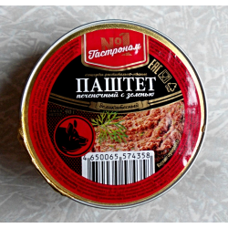 Отзывы о Паштет печеночный с зеленью Гастроном 1