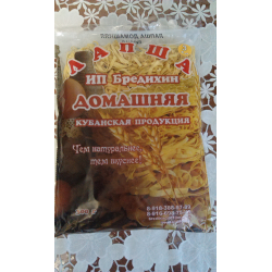 Отзыв о Лапша домашняя ИП Бредихин "Кубанская продукция"