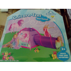 unicorn tent with tunnel