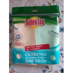 Отзыв о Салфетка из микрофибры Guten Tag "Для окон"