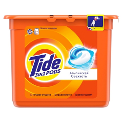 Отзыв о Капсулы для стирки Tide 3in1 "Альпийская свежесть"