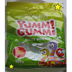 Отзыв о Конфеты желейные Roshen "Yummi Gummi Fizzy Worms"