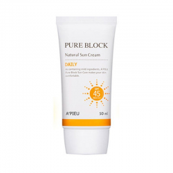 Отзыв о Солнцезащитный крем A'PIEU Pure Block Natural Daily Sun Cream SPF45/PA+++