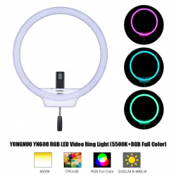 Отзыв о Светодиодный кольцевой осветитель Yongnuo YN608 RGB