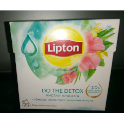 Отзыв о Напиток травяной Lipton Do the detox Чистая Красота с гибискусом, лемонграссом и корочками лимона