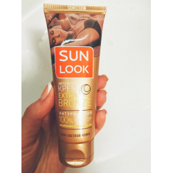 Look отзывы. Автозагар Sun look крем Extra Bronze. Автозагар пенка Sun look. Sun look автозагар крем для светлой кожи. Sun look автозагар для лица.