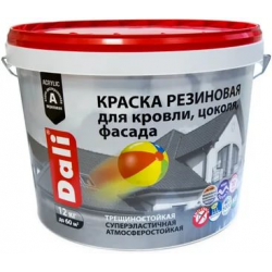 Отзыв о Краска резиновая Рогнеда Dali для кровли, цоколя, фасада ...