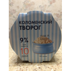 Отзыв о Творог Коломенское молоко "Коломенский" 9% | Кисловат
