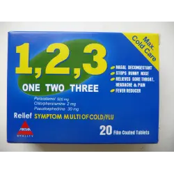 Отзыв о Таблетки от гриппа и простуды Hikma Pharma S.A.E. 1,2, 3 One Two Three