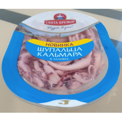 Щупальца кальмара и гребешок