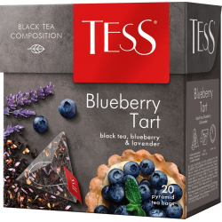 Отзыв о Черный чай Tess Blueberry Tart с черникой и лавандой