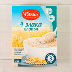 Каша 4 злака с яблоками