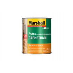 Лак marshall protex паркетный износостойкий матовый 2 5л 5255235