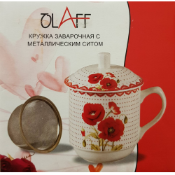 Отзыв о Кружка заварочная с металлическим ситом Olaff