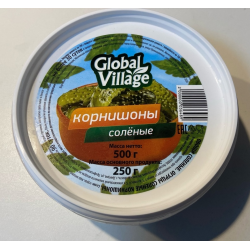 Отзыв о Огурцы соленые корнишоны Global Village