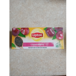 Отзыв о Черный чай Lipton с вишней