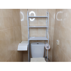 Полки в туалете за унитазом (30 фото): дизайн своими руками, делаем нишу и стеллаж