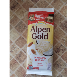 Отзыв о Белый шоколад Alpen Gold "Миндаль и кокос"