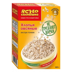 Содержание овсяных хлопьев