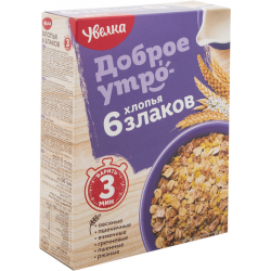 Отзыв о Хлопья Увелка "Доброе утро" 6 злаков | Сытная каша – сила наша